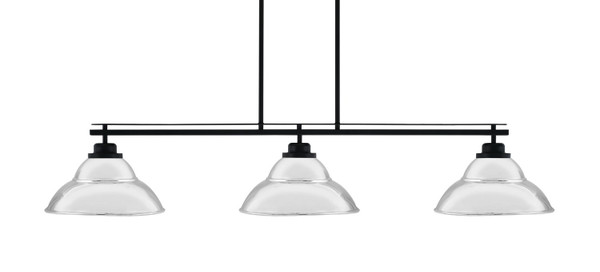 Toltec Lighting - 2633-MB-428-CH - Three Light Bar - Odyssey - Matte Black