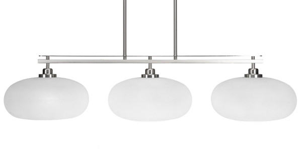Toltec Lighting - 2636-BN-216 - Three Light Island Pendant - Odyssey - Brushed Nickel