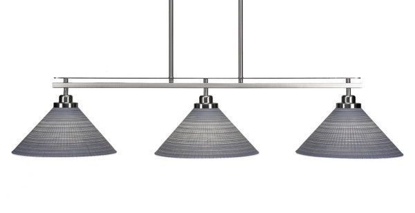 Toltec Lighting - 2636-BN-4002 - Three Light Island Pendant - Odyssey - Brushed Nickel