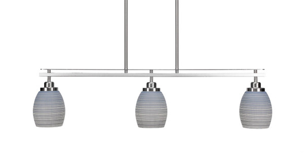 Toltec Lighting - 2636-BN-4022 - Three Light Island Pendant - Odyssey - Brushed Nickel