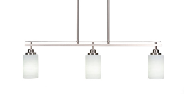 Toltec Lighting - 2636-BN-4061 - Three Light Island Pendant - Odyssey - Brushed Nickel
