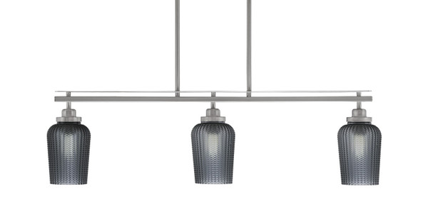Toltec Lighting - 2636-BN-4252 - Three Light Island Pendant - Odyssey - Brushed Nickel