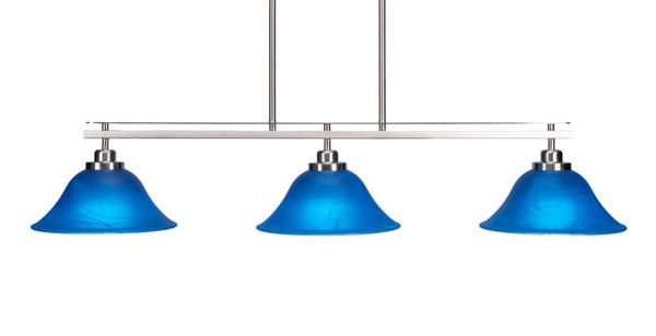 Toltec Lighting - 2636-BN-435 - Three Light Island Pendant - Odyssey - Brushed Nickel
