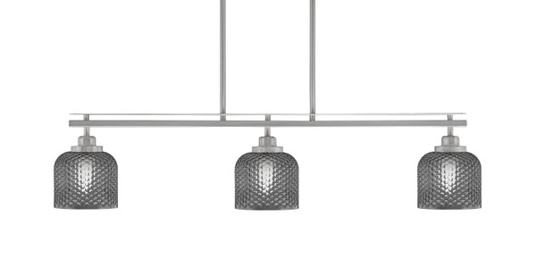 Toltec Lighting - 2636-BN-4612 - Three Light Island Pendant - Odyssey - Brushed Nickel