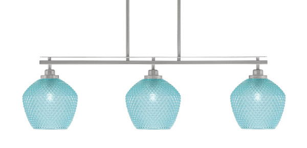 Toltec Lighting - 2636-BN-4925 - Three Light Island Pendant - Odyssey - Brushed Nickel