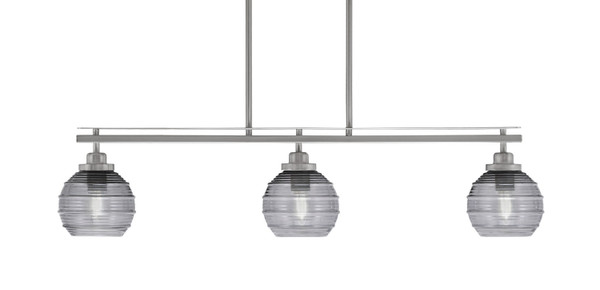 Toltec Lighting - 2636-BN-5112 - Three Light Island Pendant - Odyssey - Brushed Nickel