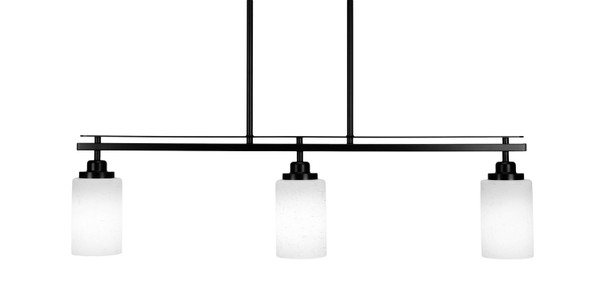 Toltec Lighting - 2636-MB-310 - Three Light Island Pendant - Odyssey - Matte Black