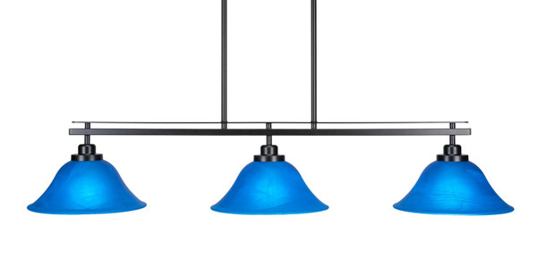 Toltec Lighting - 2636-MB-435 - Three Light Island Pendant - Odyssey - Matte Black