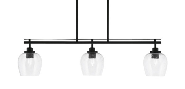Toltec Lighting - 2636-MB-4810 - Three Light Island Pendant - Odyssey - Matte Black