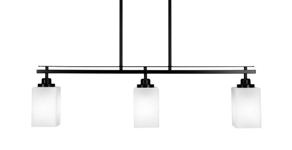 Toltec Lighting - 2636-MB-531 - Three Light Island Pendant - Odyssey - Matte Black