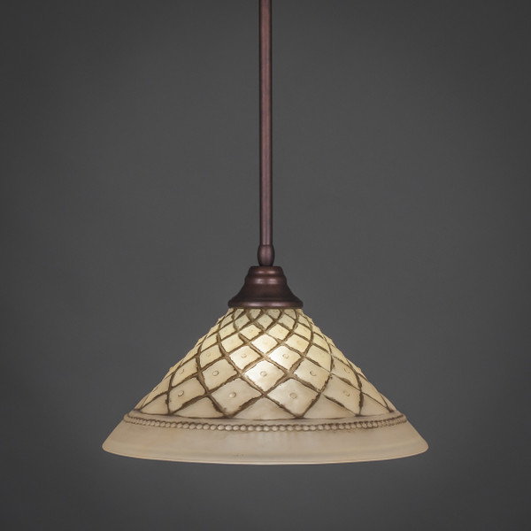 Toltec Lighting - 26-BRZ-718 - One Light Pendant - Stem - Bronze