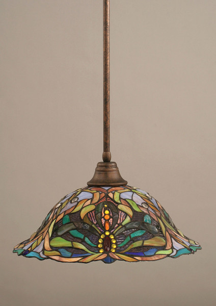 Toltec Lighting - 26-BRZ-990 - One Light Pendant - Stem - Bronze