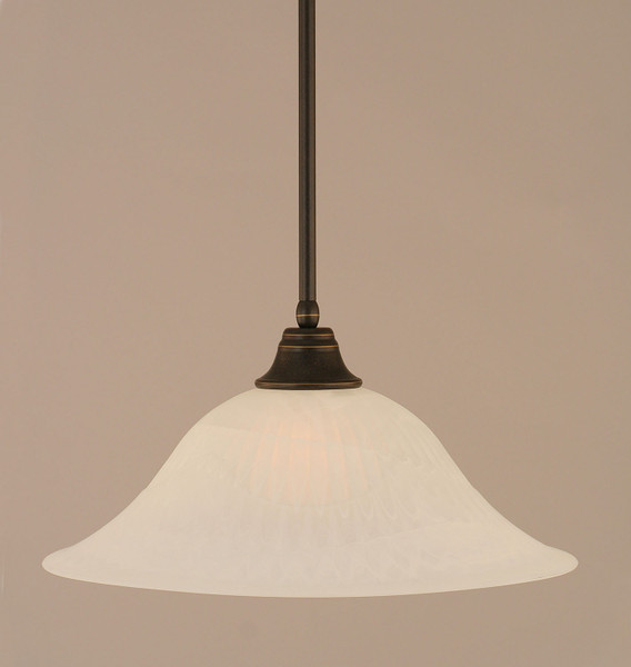 Toltec Lighting - 26-DG-5881 - One Light Pendant - Stem - Dark Granite