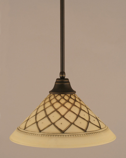 Toltec Lighting - 26-DG-718 - One Light Pendant - Any - Dark Granite