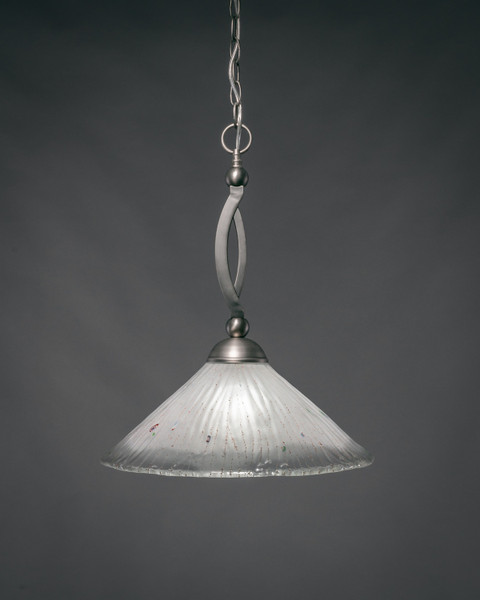 Toltec Lighting - 271-BN-711 - One Light Pendant - Bow - Brushed Nickel