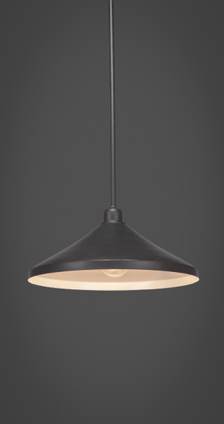 Toltec Lighting - 281-DG-422 - One Light Mini Pendant - Vintage - Dark Granite