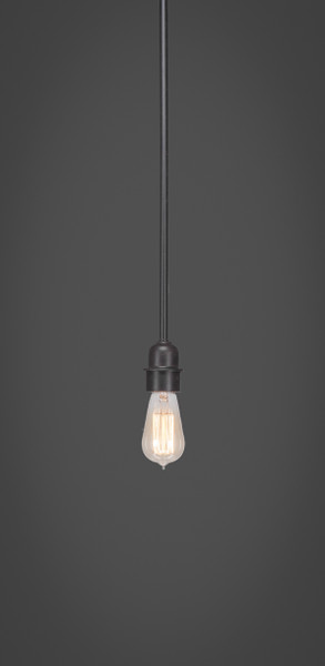 Toltec Lighting - 281-DG-AT18 - One Light Mini Pendant - Vintage - Dark Granite