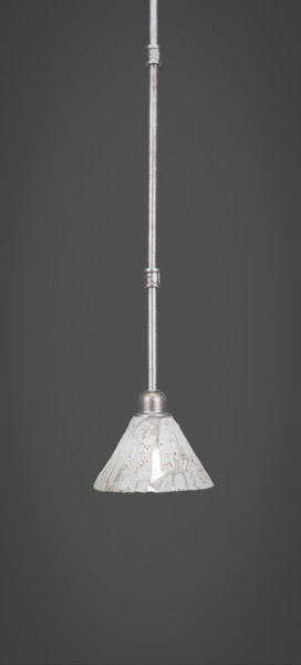 Toltec Lighting - 284-AS-7195 - One Light Mini Pendant - Vintage - Aged Silver