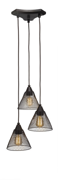 Toltec Lighting - 28-DG-805-LED18A - LED Mini Pendant - Europa - Dark Granite