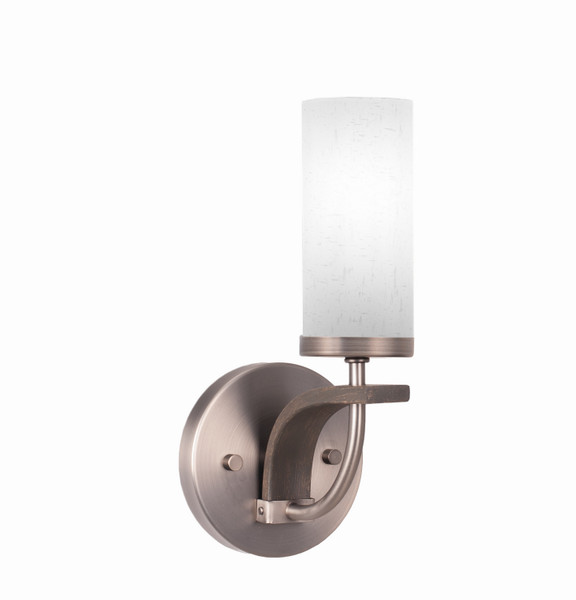 Toltec Lighting - 2911-GPDW-801 - One Light Wall Sconce - Monterey - Graphite & Painted Distressed Wood-look