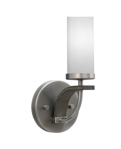 Toltec Lighting - 2911-GPDW-811 - One Light Wall Sconce - Monterey - Graphite & Painted Distressed Wood-look Metal
