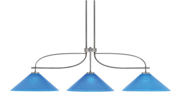 Toltec Lighting - 2936-GPDW-415 - Three Light Bar - Monterey - Graphite & Painted Distressed Wood-look Metal