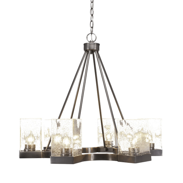 Toltec Lighting - 3026-GP-530 - Six Light Chandelier - Nouvelle - Graphite