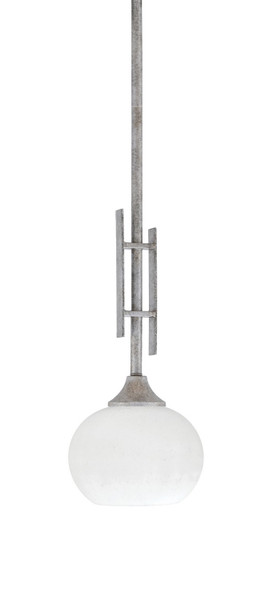 Toltec Lighting - 320-AS-212 - One Light Mini Pendant - Uptowne - Aged Silver