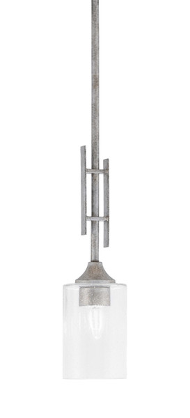 Toltec Lighting - 320-AS-300 - One Light Mini Pendant - Uptowne - Aged Silver