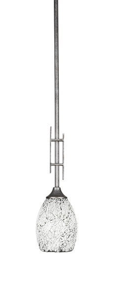 Toltec Lighting - 320-AS-4165 - One Light Mini Pendant - Uptowne - Aged Silver