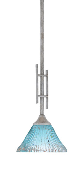 Toltec Lighting - 320-AS-458 - One Light Mini Pendant - Uptowne - Aged Silver
