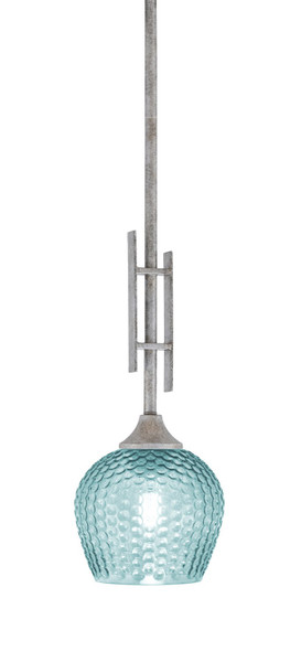 Toltec Lighting - 320-AS-4605 - One Light Mini Pendant - Uptowne - Aged Silver