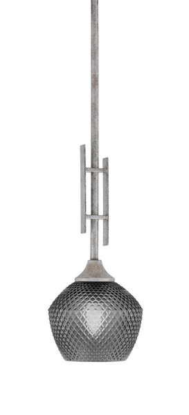 Toltec Lighting - 320-AS-4622 - One Light Mini Pendant - Uptowne - Aged Silver