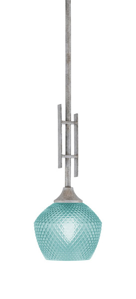 Toltec Lighting - 320-AS-4625 - One Light Mini Pendant - Uptowne - Aged Silver