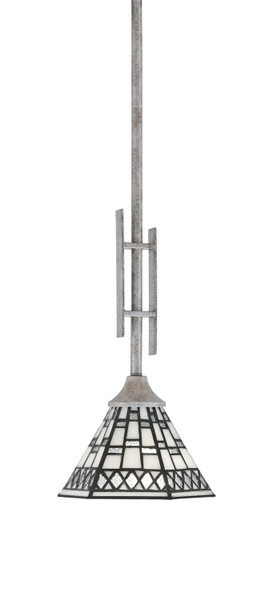 Toltec Lighting - 320-AS-9105 - One Light Mini Pendant - Uptowne - Aged Silver