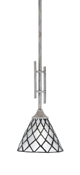 Toltec Lighting - 320-AS-9185 - One Light Mini Pendant - Uptowne - Aged Silver