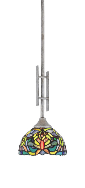 Toltec Lighting - 320-AS-9905 - One Light Mini Pendant - Uptowne - Aged Silver