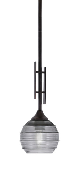 Toltec Lighting - 320-DG-5112 - One Light Mini Pendant - Uptowne - Dark Granite