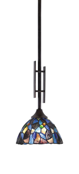 Toltec Lighting - 320-DG-9955 - One Light Mini Pendant - Uptowne - Dark Granite