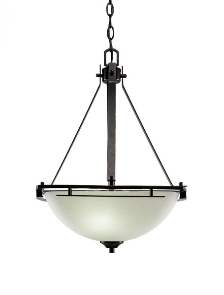 Toltec Lighting - 322-DG-463 - Three Light Pendant - Uptowne - Dark Granite