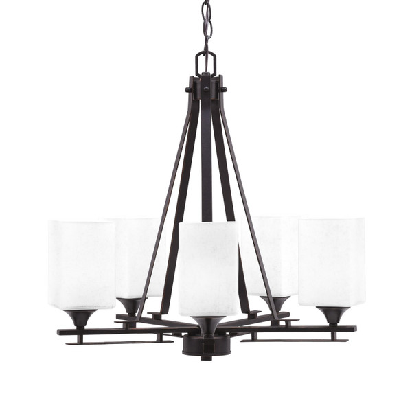 Toltec Lighting - 325-DG-531 - Five Light Chandelier - Uptowne - Dark Granite