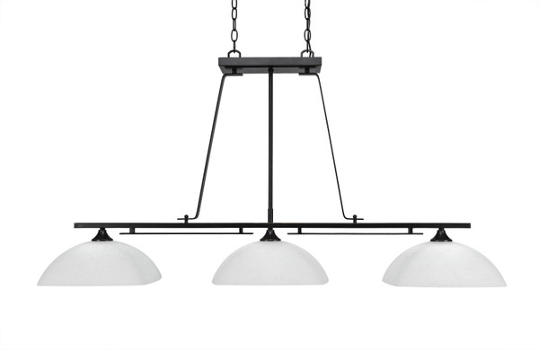 Toltec Lighting - 326-DG-466 - Three Light Billiard/Island - Uptowne - Dark Granite