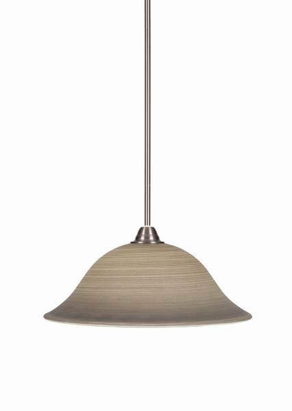 Toltec Lighting - 3401-BN-602 - One Light Pendant - Paramount - Brushed Nickel
