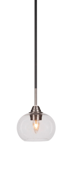 Toltec Lighting - 3401-MBBN-202 - One Light Mini Pendant - Paramount - Matte Black & Brushed Nickel