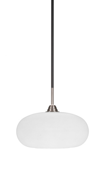 Toltec Lighting - 3401-MBBN-216 - One Light Pendant - Paramount - Matte Black & Brushed Nickel