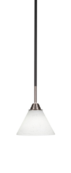 Toltec Lighting - 3401-MBBN-312 - One Light Mini Pendant - Paramount - Matte Black & Brushed Nickel