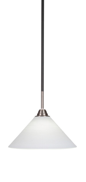 Toltec Lighting - 3401-MBBN-4001 - One Light Pendant - Paramount - Matte Black & Brushed Nickel