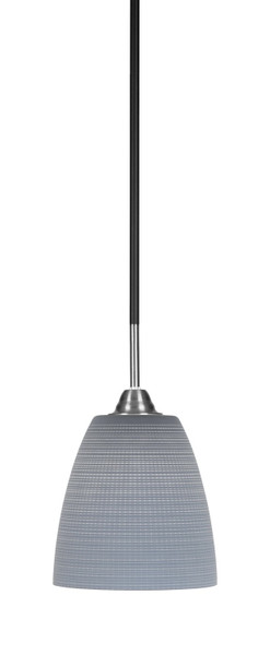 Toltec Lighting - 3401-MBBN-4072 - One Light Mini Pendant - Paramount - Matte Black & Brushed Nickel