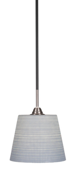 Toltec Lighting - 3401-MBBN-4082 - One Light Mini Pendant - Paramount - Matte Black & Brushed Nickel
