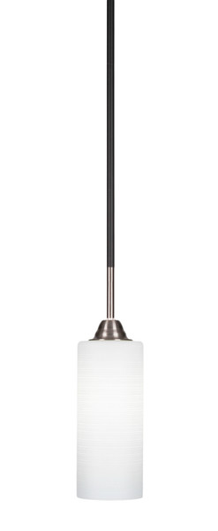 Toltec Lighting - 3401-MBBN-4091 - One Light Mini Pendant - Paramount - Matte Black & Brushed Nickel